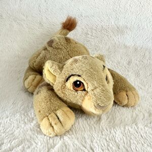 Disney Parks Pouncing Young Simba Cub Lion King Stuffed Animal Toy Vintage 90s
